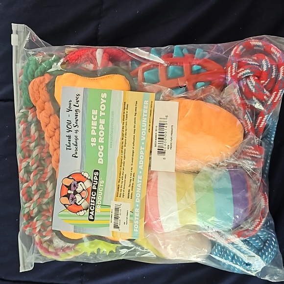 18 Piece Dog Rope Toys(New/Unopened) - Picture 1 of 2